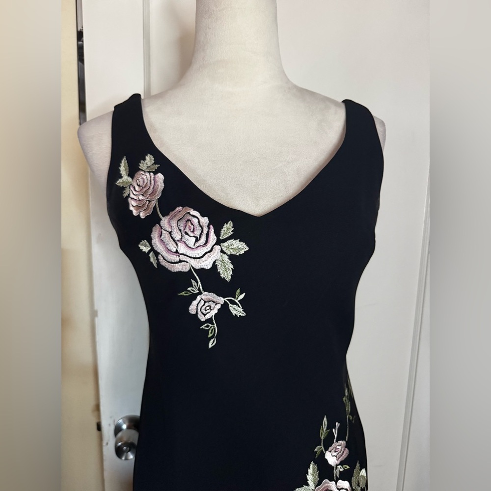 Vintage 90’s y2k Dainty Floral Midi Tulip Dress Gilmore Girls Lorelai Garden - Picture 2 of 13